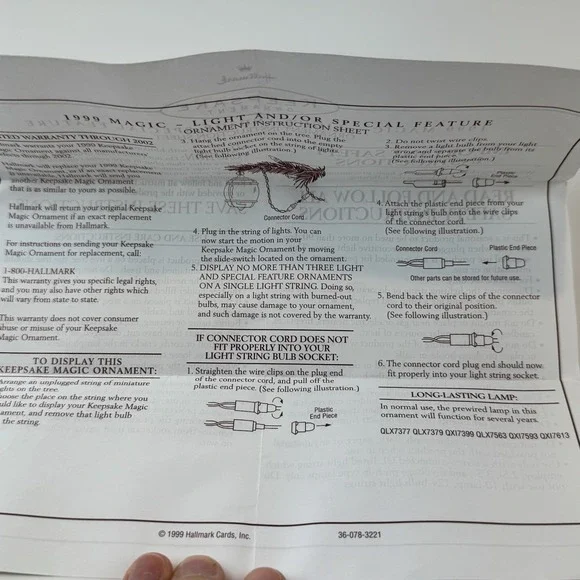 Hallmark 1990 Hop 'n Pop Popper Magic Motion Ornament Mouse Popcorn 07353 w/ Box - Picture 6 of 7